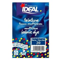 Краска IDEAL MULTIFIBRE для полиамида, хлопка, льна, вискозы, шерсти и шелка, темно-синяя (морская волна)