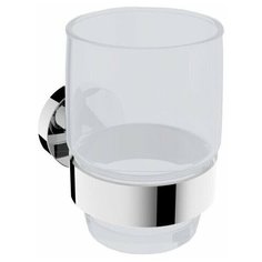 Стакан подвесной, матовое стекло LINISI мод. SFERA, настенный, арт. 810084-A хром.