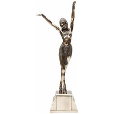 KARE Статуэтка Dancing, коллекция "Танцы" 20*56*10, Полирезин, Бронзовый