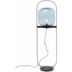 KARE Торшер Jupiter, коллекция "Юпитер" 35*128*30, Сталь, Стекло, Полиэстер, Черный, Синий