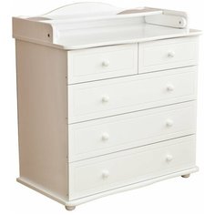 Комод Красная звезда С571П с настилом, белый