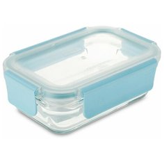 Контейнер Glasslock ORRT-039P (390ml, прямоугольный, для духовки, синий силикон)