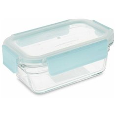 Контейнер Glasslock OCRT-048P (470ml, прямоугольный, для духовки, синий силикон)