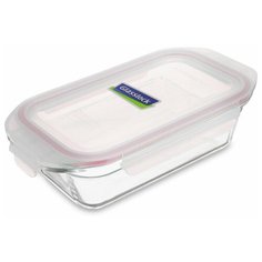 Контейнер Glasslock OCRT-175 (1750ml, прямоугольный, для духовки, розовый силикон)