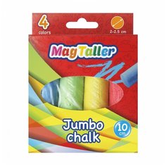 Мел цветной Magtaller JUMBO, 4 цв., коробка