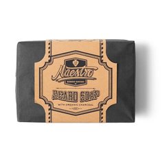 Мыло для бороды угольное Maestro Beard Soap