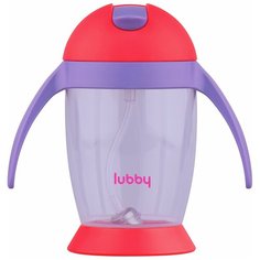 Lubby Поильник, с мягк. труб. и грузиком, от 9 мес, 300 мл