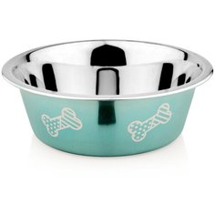 Миска Lilli Pet METAL STAR Paw&bone для животных, 240мл,голубая