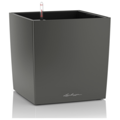 Кашпо Кьюб 30 Антрацит с системой полива Lechuza