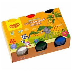 Мульти-Пульти краски пальчиковые (ПК_32366), 35 мл, 6 цв.