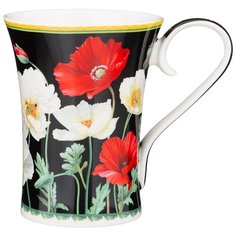 Кружка маки 420 мл черная Lefard (104-823)