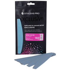 STALEKS Staleks, EXCLUSIVE 42 - сменные файлы для пилки полумесяц (150 гр), 50 шт