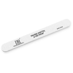 TNL PROFESSIONAL TNL, пилка для ногтей узкая с надписью "пилю ногти, а не мозг" (240/240)