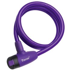 Велозамок тросовый 100см TBS Tonyon TY565 - Фиолетовый