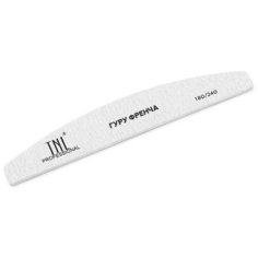 TNL PROFESSIONAL TNL, пилка для ногтей лодочка с надписью "гуру френча" (180/240)