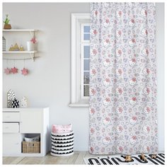 Штора Волшебная ночь Hello Kitty, 150*270 см, серая, сатен