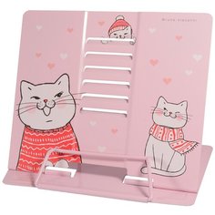 Подставка для книг "вязаное счастье. Котики" с регулируемым наклоном (металл.) Bruno Visconti