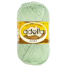 Пряжа Adelia "AURA" 100% акрил №009 св. зеленый - 10 мотков по 50 г