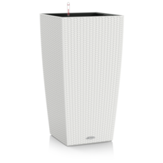 Кашпо Кубико Коттедж 40 Белое с системой полива Lechuza