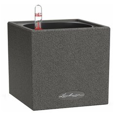 Кашпо Канто Стоун 14 Графитовый черный с системой автополива Lechuza