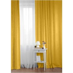 Шторы Сирень "Медовая горчица", 200*270 см, 2 шт.