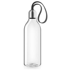 Бутылка для воды Eva Solo плоская 0.5 металл, силикон, пластик black