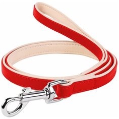 Поводок для собак COLLAR Brilliance (без украшений) красный 1.22 м 25 мм