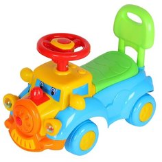 Каталка-толокар Компания Друзей Паровозик голубой