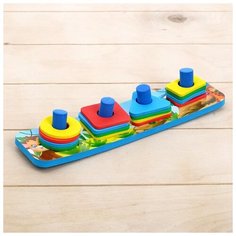 Логическая пирамидка-сортер ZABIAKA "Цвета и формы", материал EVA, по методике Монтессори (4004708)