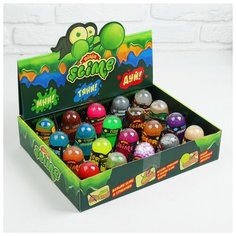 Набор слаймов Космический песок Шоу-бокс, Slime "Ninja", 130 г (20 шт)