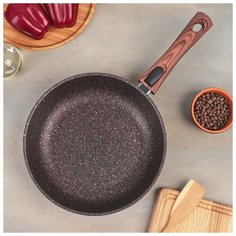 Сковорода Kukmara Granit ultra, d 26 cм, съемная ручка, антипригарное покрытие