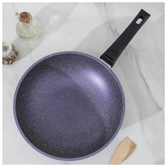 Сковорода Wok CAStA Provenced, d 28 см, съемная ручка, фиолетовый гранит