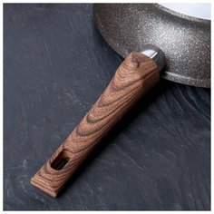 Сковорода Kukmara Granit ultra blue, d 28 см, съемная ручка, антипригарное покрытие