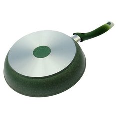 Сковорода Kukmara 26 см, "Мраморная", высота 6 см, фисташковый