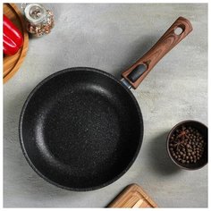 Сковорода Kukmara Granit Ultra Induction, d 24 см, со съемной ручкой, антипригарное покрытие