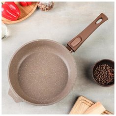 Сковорода Мечта "Гранит Brown", d 24 см, съемная ручка, антипригарное покрытие