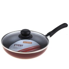 Сковорода SCOVO "Эксперт", d 22 см, стеклянная крышка