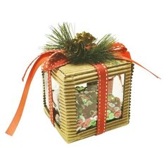 Создание елочного украшения Школа талантов "Пайетки в кубе" (4304466)