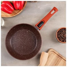 Сковорода кованая Magistro Terra, d 20 см, съемная ручка, индукция