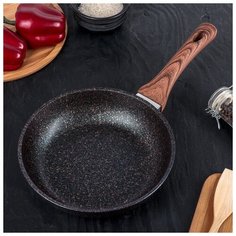 Сковорода Kukmara Granit ultra, d 22 см, с ручкой, антипригарное покрытие
