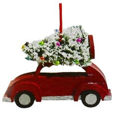 Создание елочного украшения Школа талантов "Миша везет елочку" (4304353)