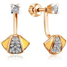 Бронницкий Ювелир Серьги из красного золота Д0268-8-020011