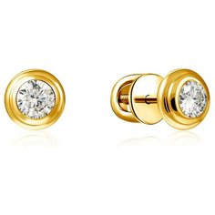 Бронницкий Ювелир Серьги из желтого золота 56319615000