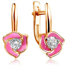 Бронницкий Ювелир Серьги из красного золота Д0268-8-020015