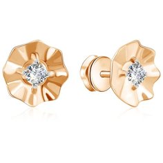 Бронницкий Ювелир Серьги из красного золота Д0268-026988