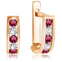 Бронницкий Ювелир Серьги из красного золота Д0268-021871
