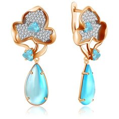 Бронницкий Ювелир Серьги из красного золота Ф7157-2-5231