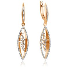 Бронницкий Ювелир Серьги из красного золота Д0268-026441