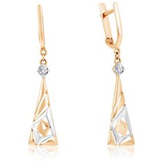 Бронницкий Ювелир Серьги из красного золота Д0268-027650