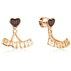 Бронницкий Ювелир Серьги из красного золота Д0268-8-020007